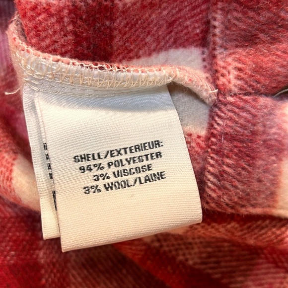 Bagatelle Red & Pink Plaid‎ Crop Jacket Sz M - Picture 5 of 7